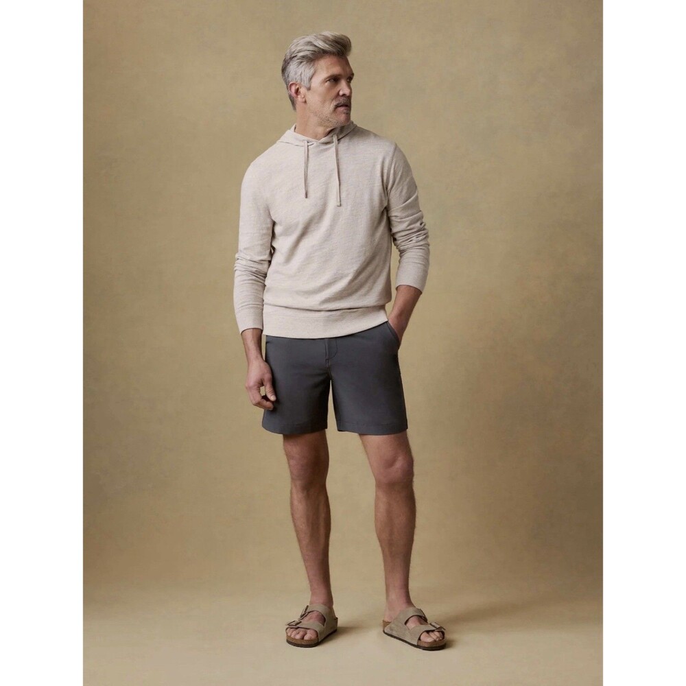Men’s Faherty All Day 7 Inch Shorts in Mountain Coal Gray Size 34 Lightweight